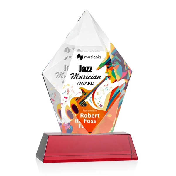 Devron VividPrint™ Award on Base - Red
