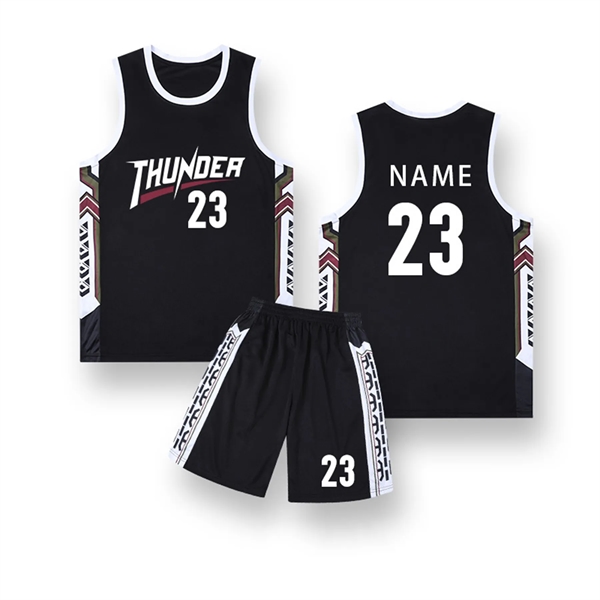 Multi-Size Customizable Men's Reversible Basketball Jerseys - Multi-Size Customizable Men's Reversible Basketball Jerseys - Image 3 of 19