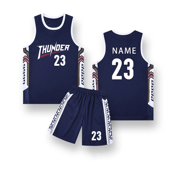 Multi-Size Customizable Men's Reversible Basketball Jerseys - Multi-Size Customizable Men's Reversible Basketball Jerseys - Image 4 of 19