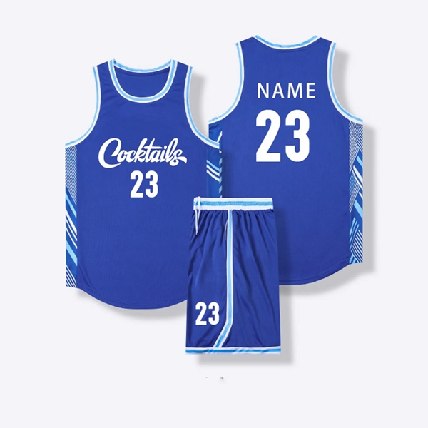 Multi-Size Customizable Men's Reversible Basketball Jerseys - Multi-Size Customizable Men's Reversible Basketball Jerseys - Image 10 of 19