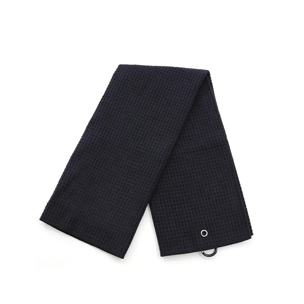 Customized Waffle Weave Golf Towel - Customized Waffle Weave Golf Towel - Image 1 of 3