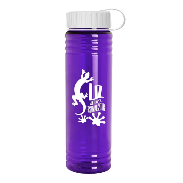 24 oz. Slim Fit Water Bottle with Tethered Lid - 24 oz. Slim Fit Water Bottle with Tethered Lid - Image 8 of 8