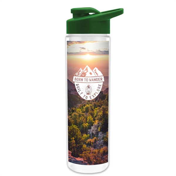 Full Color Wrap 16 Oz. Insulated Bottle with Drink Thru Lid - Full Color Wrap 16 Oz. Insulated Bottle with Drink Thru Lid - Image 1 of 10