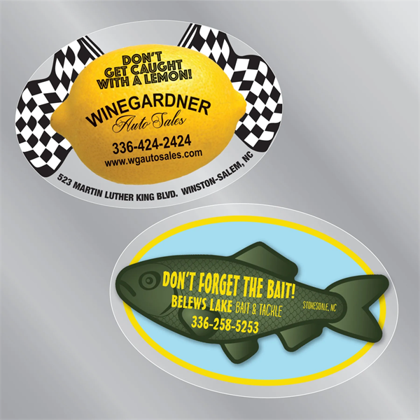 2" x 4" Oval Clear Decal - 2" x 4" Oval Clear Decal - Image 0 of 0