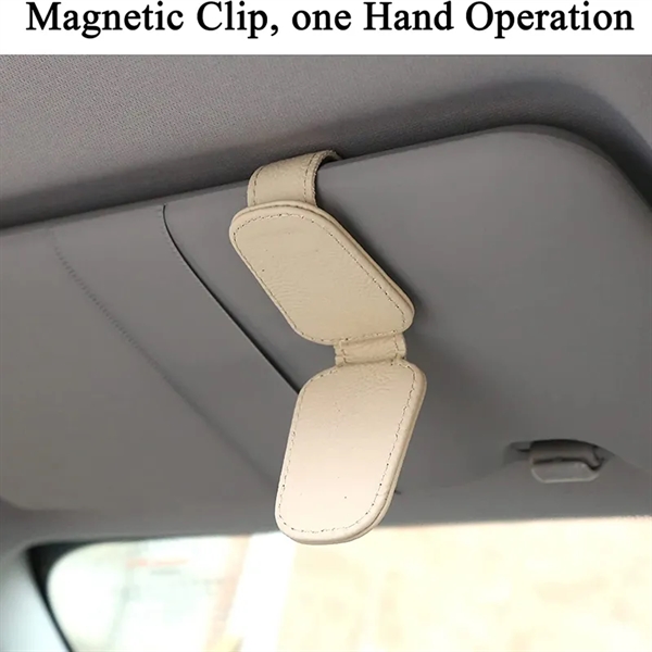 Magnetic Car Sun Visor Sunglasses Holder - Magnetic Car Sun Visor Sunglasses Holder - Image 6 of 7