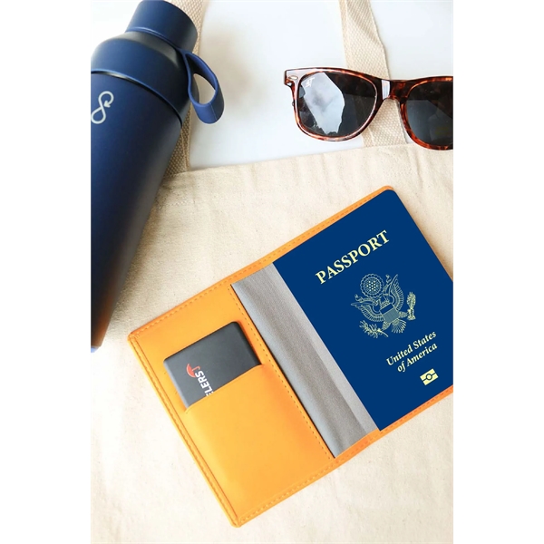 Standard Tile Slim + Vegan Leather Passport Wallet - Standard Tile Slim + Vegan Leather Passport Wallet - Image 3 of 5