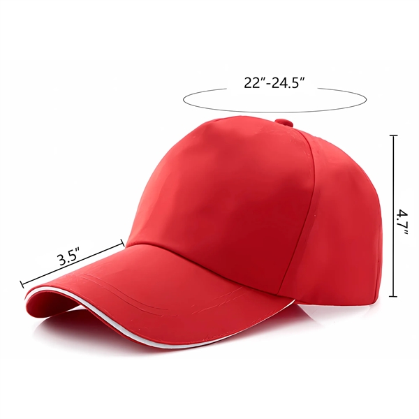 Adjustable 100% Cotton Twill Baseball Golf Cap - Adjustable 100% Cotton Twill Baseball Golf Cap - Image 1 of 2