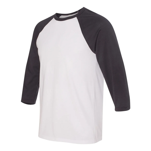 BELLA + CANVAS Three-Quarter Sleeve Baseball Tee - BELLA + CANVAS Three-Quarter Sleeve Baseball Tee - Image 51 of 93