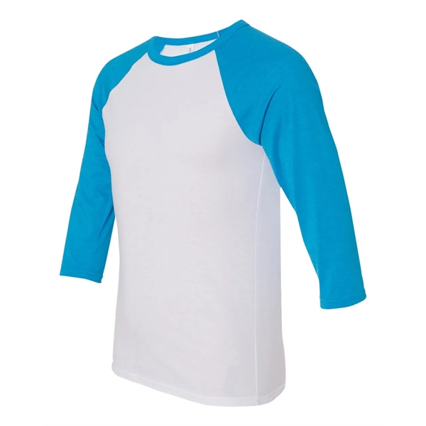 BELLA + CANVAS Three-Quarter Sleeve Baseball Tee - BELLA + CANVAS Three-Quarter Sleeve Baseball Tee - Image 75 of 93