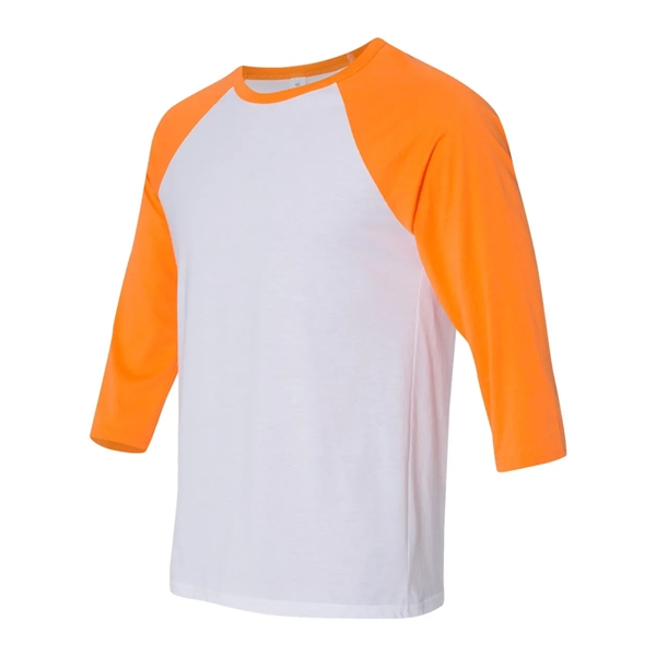 BELLA + CANVAS Three-Quarter Sleeve Baseball Tee - BELLA + CANVAS Three-Quarter Sleeve Baseball Tee - Image 78 of 93