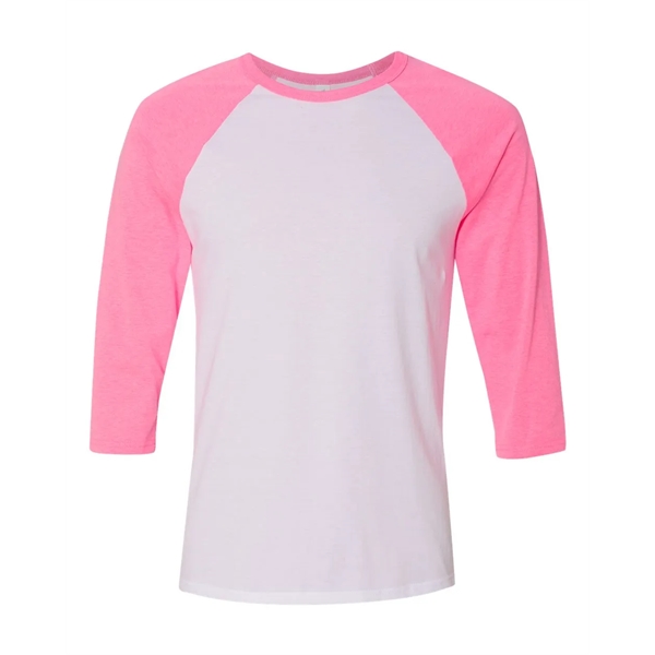 BELLA + CANVAS Three-Quarter Sleeve Baseball Tee - BELLA + CANVAS Three-Quarter Sleeve Baseball Tee - Image 80 of 93