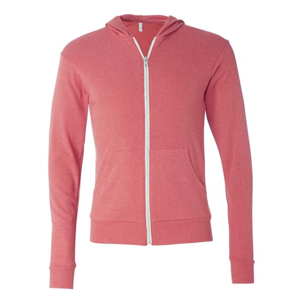 BELLA + CANVAS Triblend Lightweight Full-Zip Hooded Long ... - BELLA + CANVAS Triblend Lightweight Full-Zip Hooded Long ... - Image 15 of 33