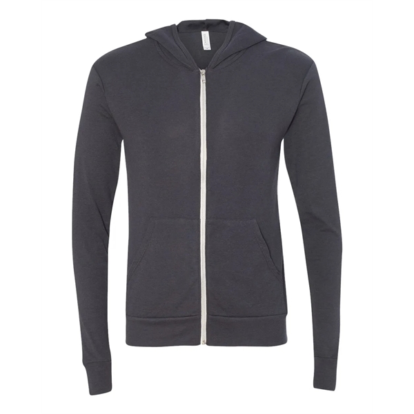 BELLA + CANVAS Triblend Lightweight Full-Zip Hooded Long ... - BELLA + CANVAS Triblend Lightweight Full-Zip Hooded Long ... - Image 21 of 33