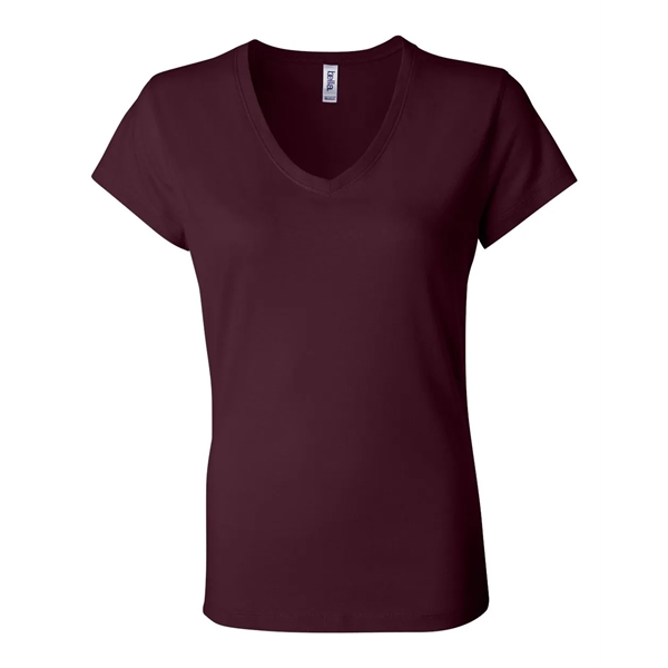 BELLA + CANVAS Women's Jersey V-Neck Tee - BELLA + CANVAS Women's Jersey V-Neck Tee - Image 17 of 42