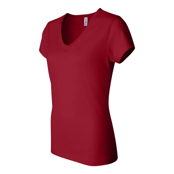 BELLA + CANVAS Women's Jersey V-Neck Tee - BELLA + CANVAS Women's Jersey V-Neck Tee - Image 32 of 42