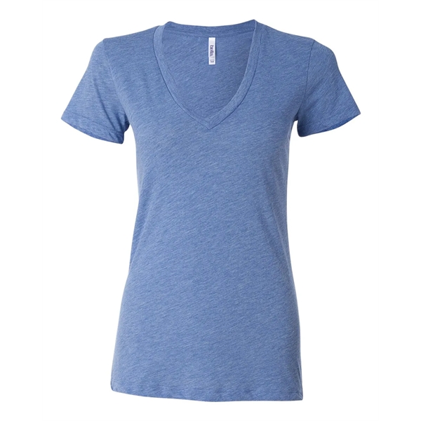BELLA + CANVAS Women's Triblend Deep V-Neck Tee - BELLA + CANVAS Women's Triblend Deep V-Neck Tee - Image 7 of 84