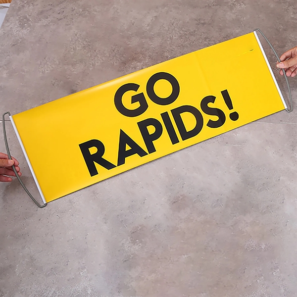 Portable Retractable Handheld Banner - Portable Retractable Handheld Banner - Image 1 of 3