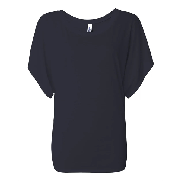 BELLA + CANVAS Women's Flowy Draped Dolman Tee - BELLA + CANVAS Women's Flowy Draped Dolman Tee - Image 19 of 75