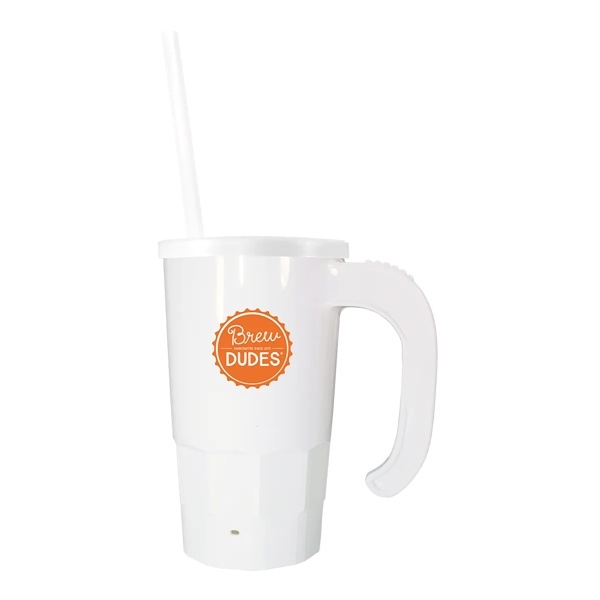 20 oz. Stackable Beer Stein/Straw/Lid Set - 20 oz. Stackable Beer Stein/Straw/Lid Set - Image 8 of 9