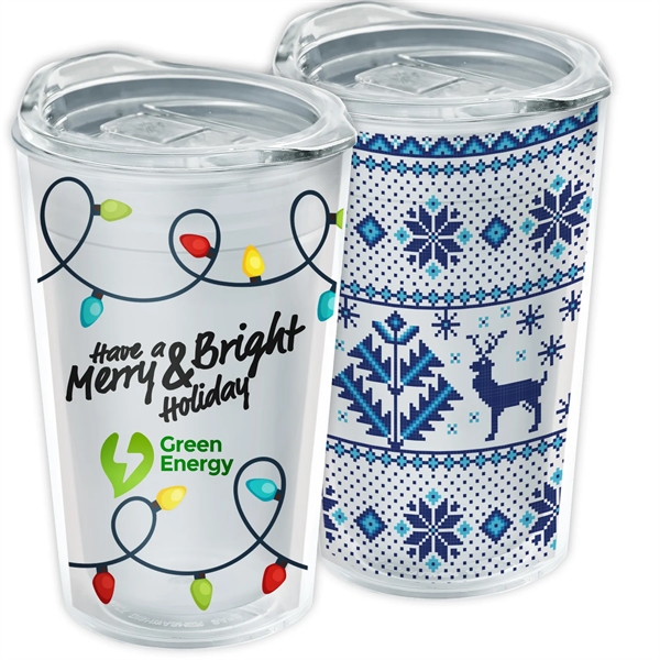 14 oz. Transparent Sentinel Tumbler w/ Clear Digital Insert - 14 oz. Transparent Sentinel Tumbler w/ Clear Digital Insert - Image 1 of 1