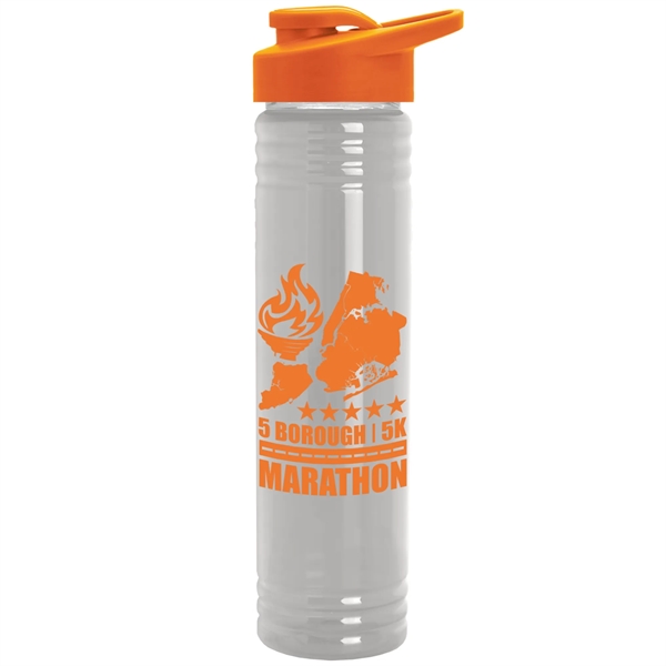 The Adventure -32 oz. Transparent Bottle with Drink thru lid - The Adventure -32 oz. Transparent Bottle with Drink thru lid - Image 10 of 12