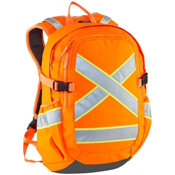 Hi Viz Reflective Tape Piping-X Two Tone Safety Backpack - Hi Viz Reflective Tape Piping-X Two Tone Safety Backpack - Image 0 of 1