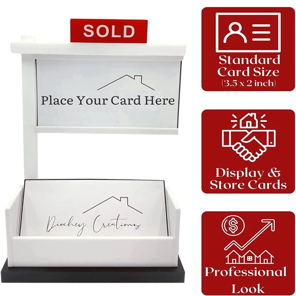 Real Estate Business Card Holder Display - Real Estate Business Card Holder Display - Image 2 of 3
