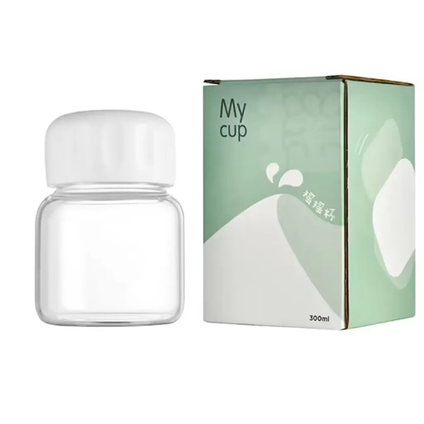 10oz Clear Cute Glass Water Bottles - 10oz Clear Cute Glass Water Bottles - Image 1 of 2