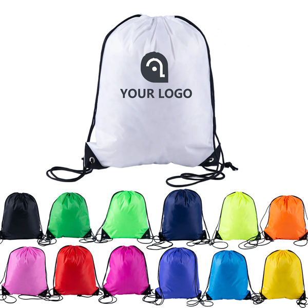 Waterproof Gym Drawstring Backpack - Waterproof Gym Drawstring Backpack - Image 0 of 14