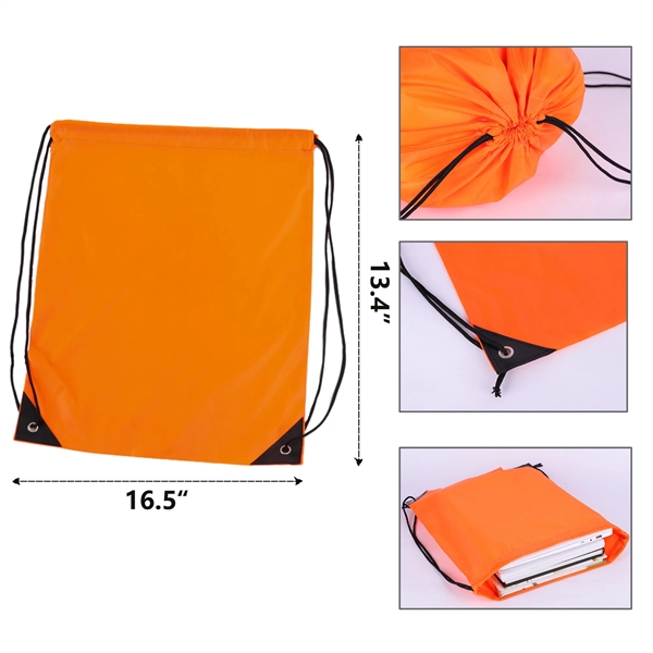 Waterproof Gym Drawstring Backpack - Waterproof Gym Drawstring Backpack - Image 1 of 14