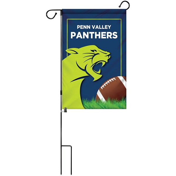 14" x 20" Custom Single Reverse Garden Banner with Hardware - 14" x 20" Custom Single Reverse Garden Banner with Hardware - Image 0 of 10
