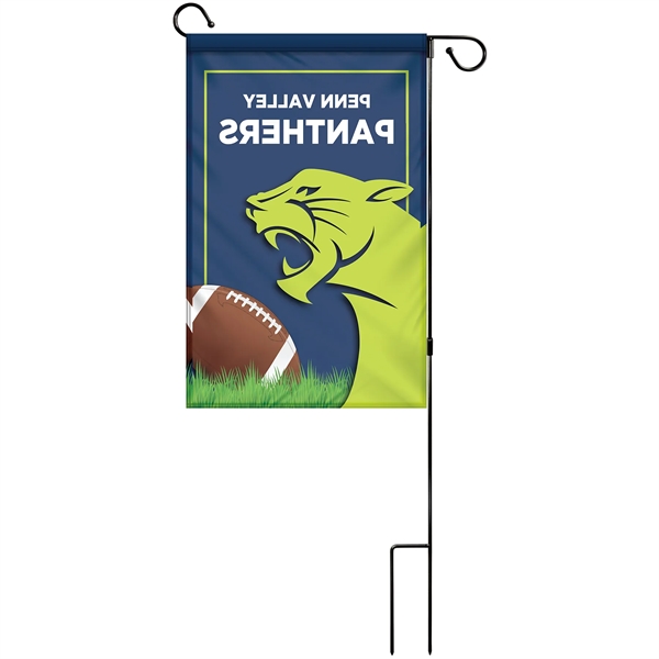 14" x 20" Custom Single Reverse Garden Banner with Hardware - 14" x 20" Custom Single Reverse Garden Banner with Hardware - Image 2 of 10