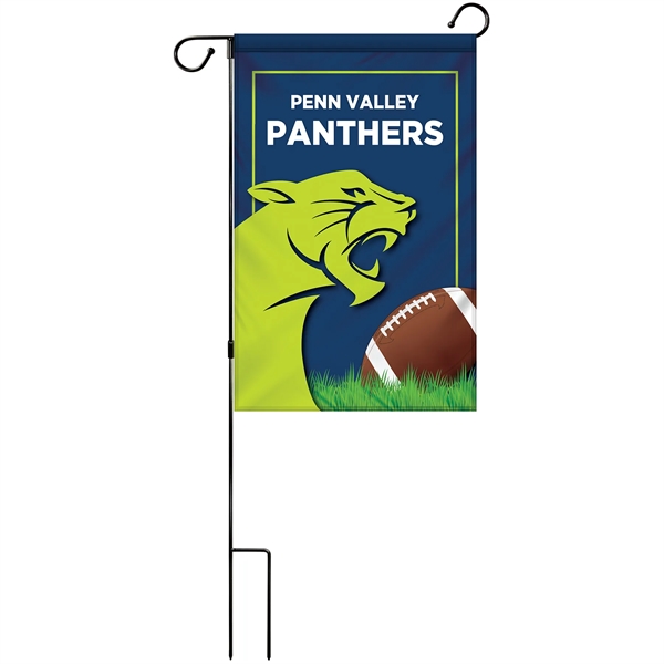 14" x 20" Custom Double Sided Garden Banner with Hardware - 14" x 20" Custom Double Sided Garden Banner with Hardware - Image 1 of 10