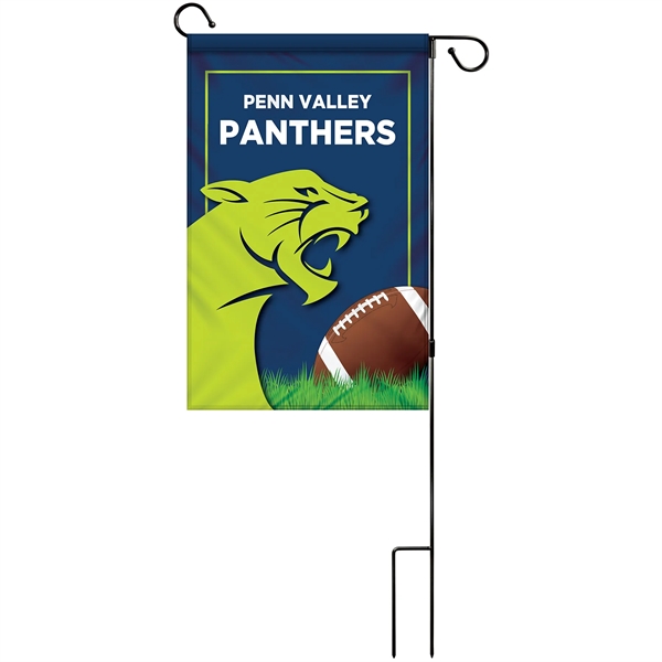 14" x 20" Custom Double Sided Garden Banner with Hardware - 14" x 20" Custom Double Sided Garden Banner with Hardware - Image 3 of 10