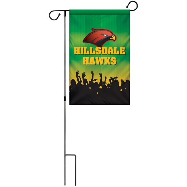 12" x 18" Custom Double Sided Garden Banner with Hardware - 12" x 18" Custom Double Sided Garden Banner with Hardware - Image 1 of 10
