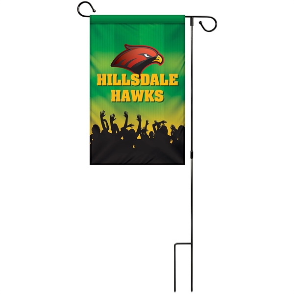 12" x 18" Custom Double Sided Garden Banner with Hardware - 12" x 18" Custom Double Sided Garden Banner with Hardware - Image 3 of 10