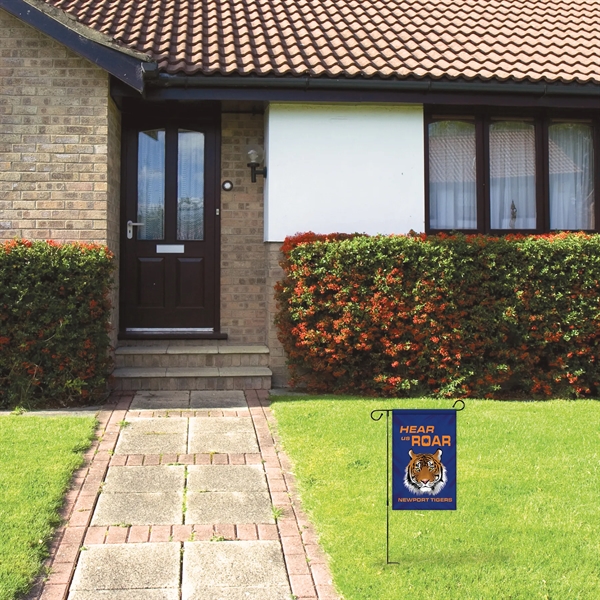 12" x 18" Custom Double Sided Garden Banner with Hardware - 12" x 18" Custom Double Sided Garden Banner with Hardware - Image 7 of 10