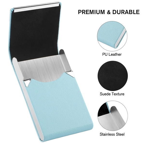 PU Leather Business Card  Holders - PU Leather Business Card  Holders - Image 4 of 4
