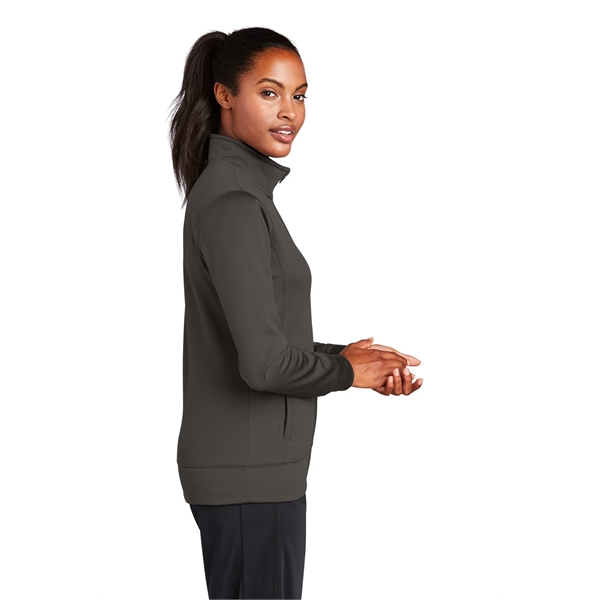 Sport-Tek Women's Sport-Wick Fleece Full-Zip Jacket. - Sport-Tek Women's Sport-Wick Fleece Full-Zip Jacket. - Image 49 of 56