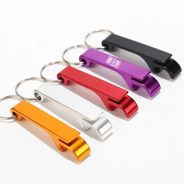 Colored Bottle Opener Keychain - Colored Bottle Opener Keychain - Image 1 of 5