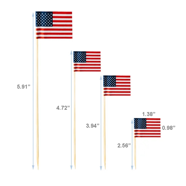 Toothpick Flag Custom Food Cake Decors - Toothpick Flag Custom Food Cake Decors - Image 1 of 2