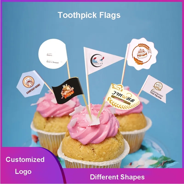 Toothpick Flag Custom Food Cake Decors - Toothpick Flag Custom Food Cake Decors - Image 0 of 2