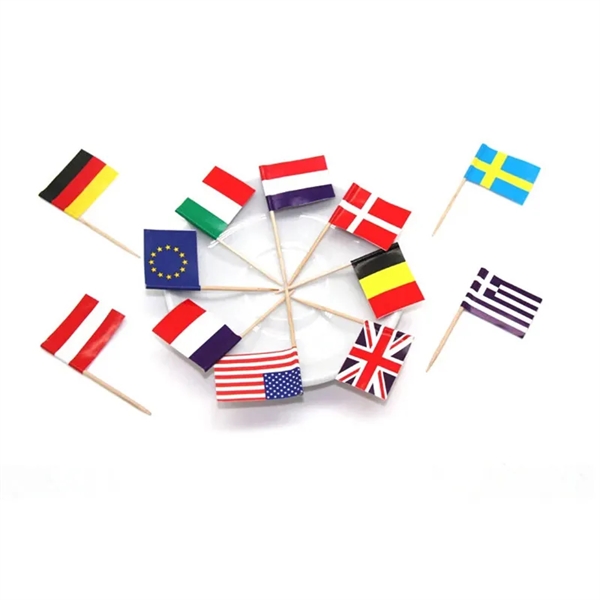 Toothpick Flag Custom Food Cake Decors - Toothpick Flag Custom Food Cake Decors - Image 2 of 2