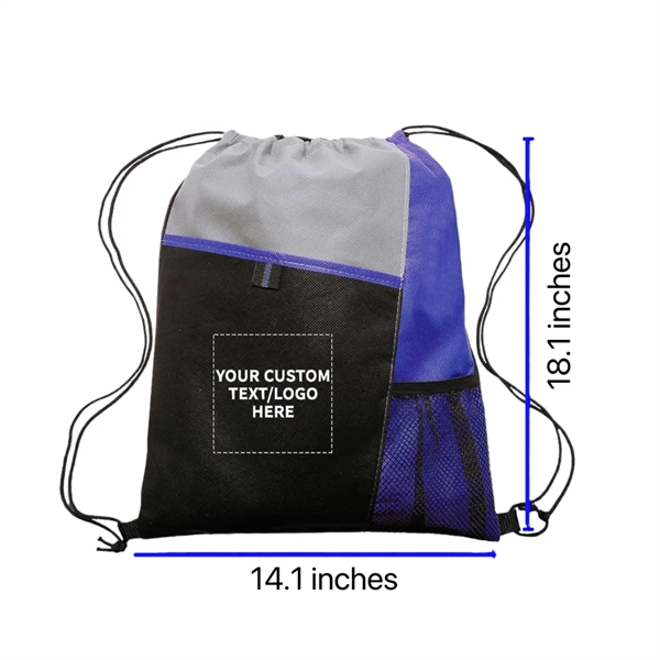 Non-woven Drawstring Backpack - Non-woven Drawstring Backpack - Image 1 of 8