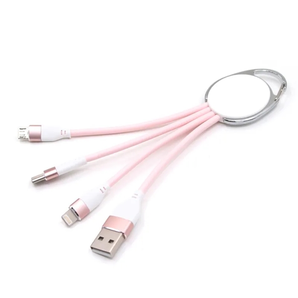 3-in-1 Keychain Charging Cable - 3-in-1 Keychain Charging Cable - Image 3 of 5