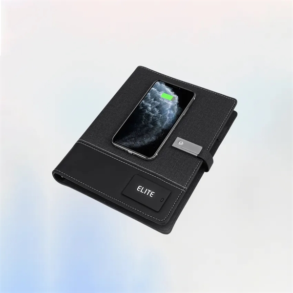 Padfolio with Power Bank (8000 mAh) & USB Drive - Padfolio with Power Bank (8000 mAh) & USB Drive - Image 1 of 1