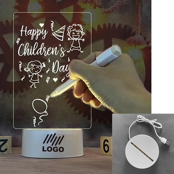 Led Acrylic Dry Erase Board With Stand - Led Acrylic Dry Erase Board With Stand - Image 0 of 4