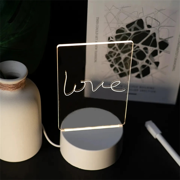 Led Acrylic Dry Erase Board With Stand - Led Acrylic Dry Erase Board With Stand - Image 1 of 4