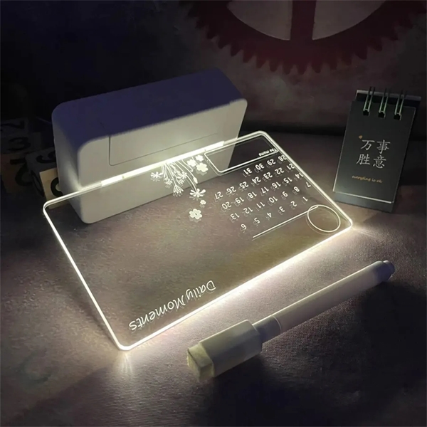 Led Acrylic Dry Erase Board With Stand - Led Acrylic Dry Erase Board With Stand - Image 2 of 4