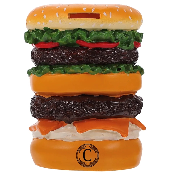 Resin Burger Piggy Bank - Resin Burger Piggy Bank - Image 0 of 3
